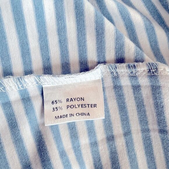 BLUE STRIPPED DRESS SIZE LARGE NWT - Picture 7 of 7